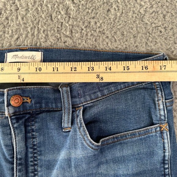 Madewell Jeans Women's 32 Blue 10" High Rise Roadtripper Tapered Breathable - Picture 5 of 16